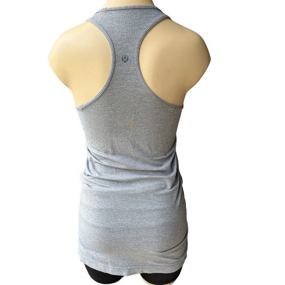 LULULEMON ATHLETICA Racerback Tank Top Gray Workout Gym Summer Women's Size S - Picture 3 of 6